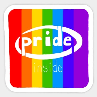 Pride Inside Rainbow Sticker